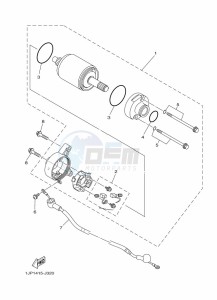 YBR125E (BN9J) drawing STARTING MOTOR