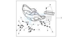 XL125VA EU / CMF - (EU / CMF) drawing UNDERCOWL SPANGLE SILVER MET