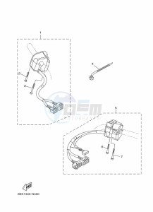 XT1200ZE XT1200ZE SUPER TENERE ABS (BP97) drawing HANDLE SWITCH & LEVER