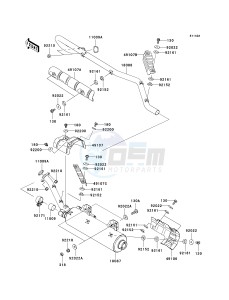 KVF 750 B (BRUTE FORCE 750 4X4I) (B6F-B7FA) B7FA drawing MUFFLER-- S- --- JKAVFDB1 6B503807 - - -