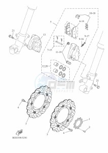 XTZ690 TENERE 700 (BNW1) drawing FRONT BRAKE CALIPER