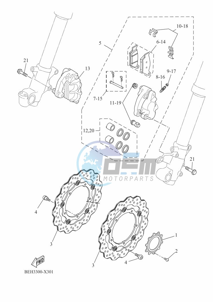 FRONT BRAKE CALIPER