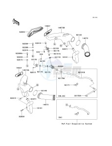 ZX 600 J [ZZR600] (J6F-J8F) J7F drawing AIR DUCT