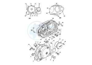 XV VIRAGO 535 drawing CRANKCASE COVER