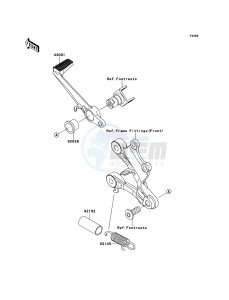 NINJA_ZX-6R ZX600RCF FR GB XX (EU ME A(FRICA) drawing Brake Pedal