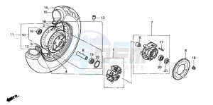 VT750C3 drawing REAR WHEEL