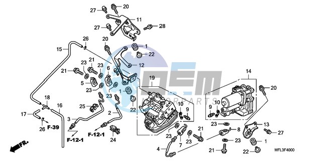 REAR POWER UNIT/REAR VALV E UNIT