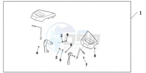 GL18009 E / MKH drawing PASSENGER ARMREST