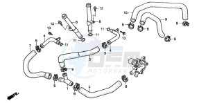 XL600V TRANSALP drawing WATER PIPE