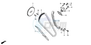 CBR125R drawing CAM CHAIN/TENSIONER