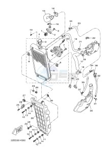 WR125R (22B7 22B7 22B7) drawing RADIATOR & HOSE