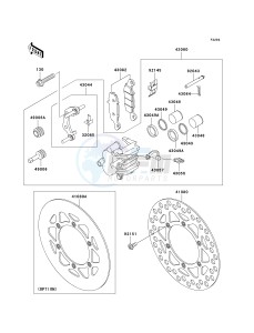 KX 100 A [KX100 MONSTER ENERGY] (A6F - A9FA) D7F drawing FRONT BRAKE