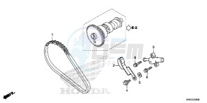 TRX500FE2H Europe Direct - (ED) drawing CAM CHAIN/TENSIONER