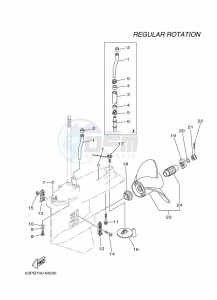 F150DETL drawing PROPELLER-HOUSING-AND-TRANSMISSION-2