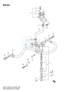 GSX-R1000 (E3-E28) drawing REAR MASTER CYLINDER