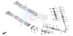 CBR1000RR drawing CAMSHAFT/VALVE