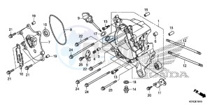 SH125DSG SH125 UK - (E) drawing RIGHT CRANKCASE