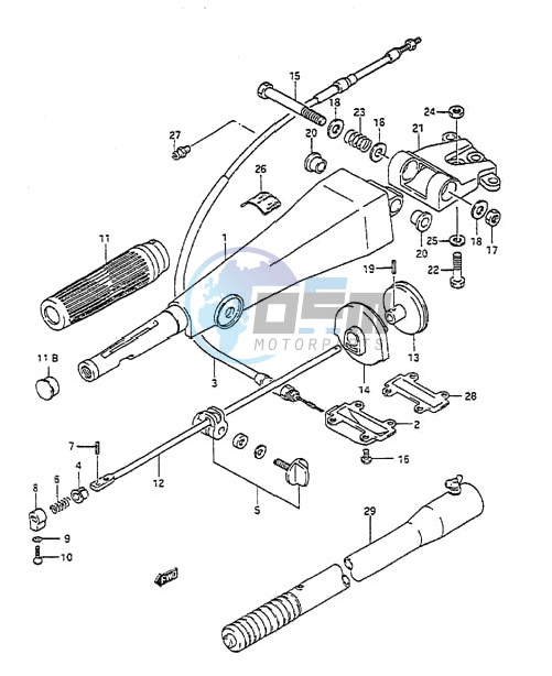 Handle (DT55HTC 1988 to 1991)