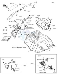 JET SKI ULTRA 310R JT1500NJF EU drawing Handlebar