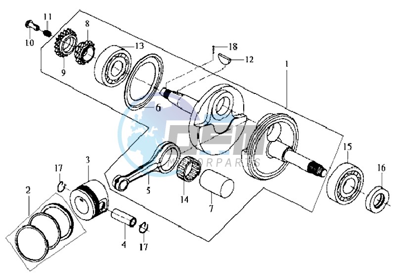 CRANKSHAFT / PISTON / PISTON RING