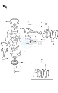 DF 250 drawing Crankshaft DF 250S