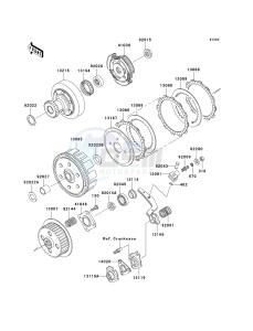 KLF 250 A [BAYOU 250] (A6F-A9F) A7F drawing CLUTCH