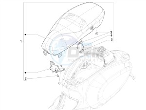 SPRINT 50 4T-3V E4 (EMEA) drawing Saddle/seats