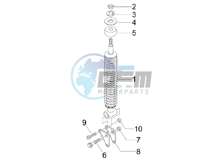 Rear suspension - Shock absorber - s