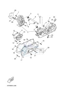 YN50 OVETTO (2APJ 2APJ) drawing CRANKCASE