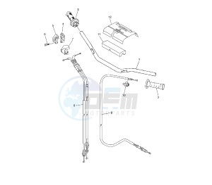 WR F 250 drawing STEERING HANDLE AND CABLE