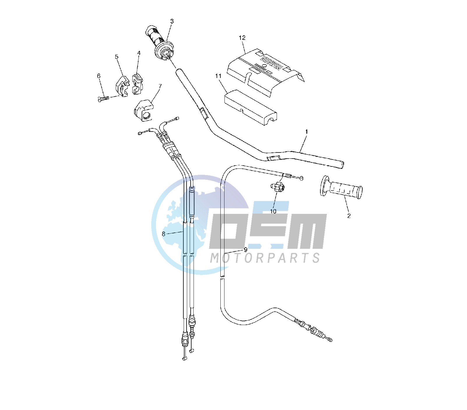 STEERING HANDLE AND CABLE