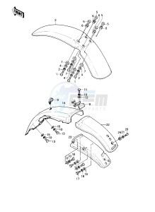 KE 175 D [KE175] (D2-D3) [KE175] drawing FENDERS -- 80-81 KE175-D2_D3- -