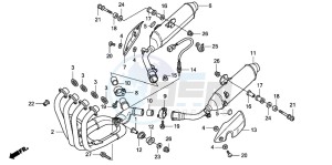 CBF1000S drawing EXHAUST MUFFLER