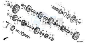 NC700XC drawing TRANSMISSION ( NC700X/ XA)