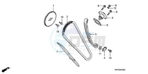 CBR125RW9 France - (F / CMF WH) drawing CAM CHAIN/TENSIONER