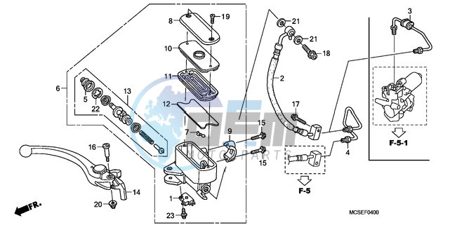 FR. BRAKE MASTER CYLINDER