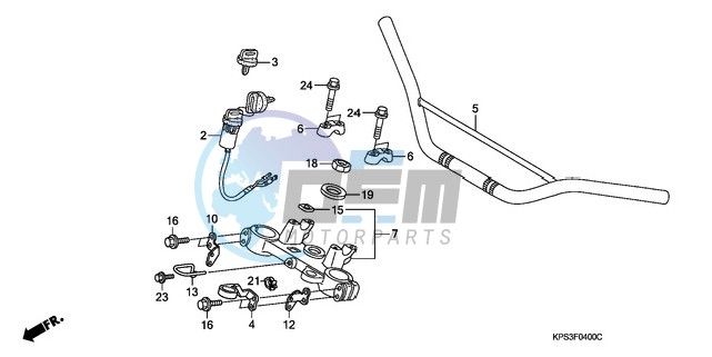 HANDLE PIPE/TOP BRIDGE