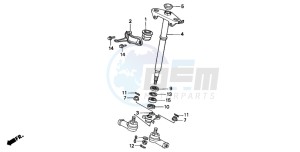 TRX300FW FOURTRAX 300 4X4 drawing STEERING SHAFT