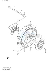 SV650 (E2) drawing FRONT WHEEL