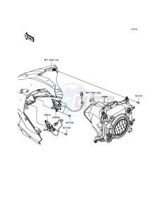 NINJA H2 / NINJA H2 CARBON ZX1000XHF XX (EU ME A(FRICA) drawing Headlight(s)