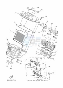 XSR900 MTM850 (BAE1) drawing INTAKE 2