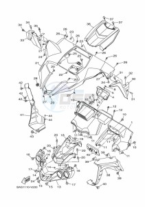 YXZ1000E YXZ1000R SS (B5JF) drawing FRONT FENDER