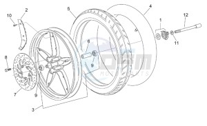 Scarabeo 50 2t (eng. Minarelli) drawing Front wheel