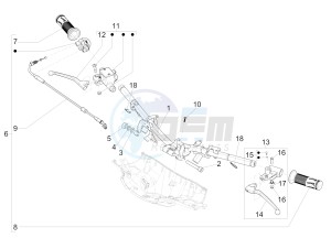 SPRINT 50 4T 4V NOABS E2 (NAFTA) drawing Handlebars - Master cil.