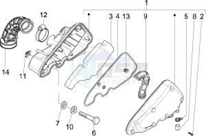 LXV 125 4T ie E3 drawing Air filter