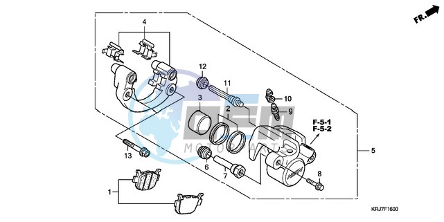 REAR BRAKE CALIPER