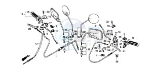 SA50 drawing HANDLE LEVER/SWITCH/CABLE