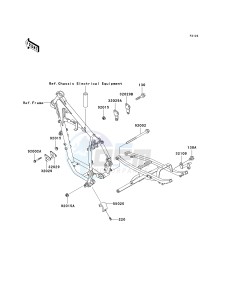 KL 250 D [KLR250] (D15-D19) [KLR250] drawing FRAME FITTINGS