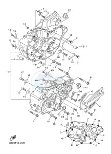 YZ450F (33DD 33DE 33DF 33DG) drawing CRANKCASE