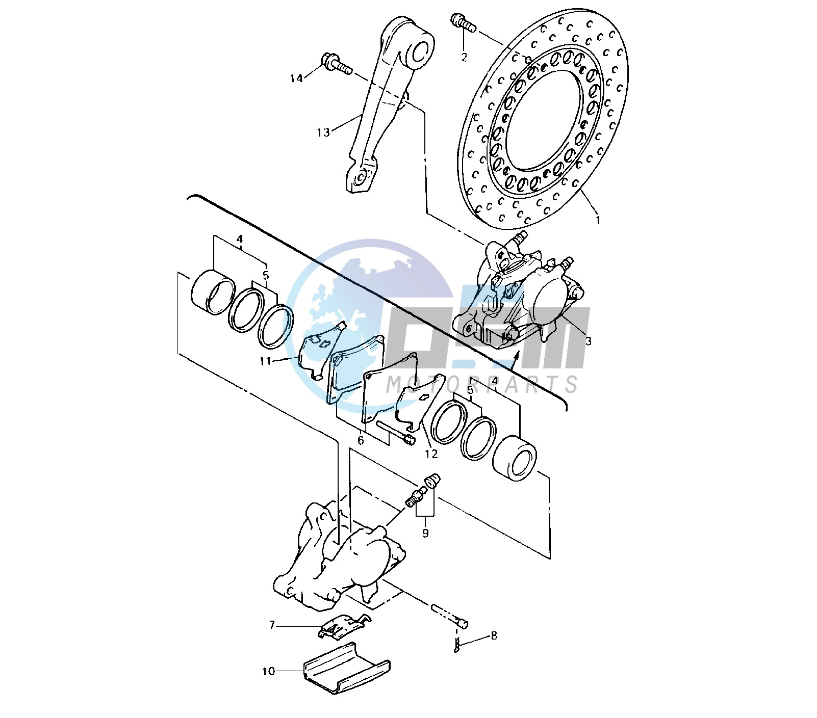 REAR BRAKE CALIPER